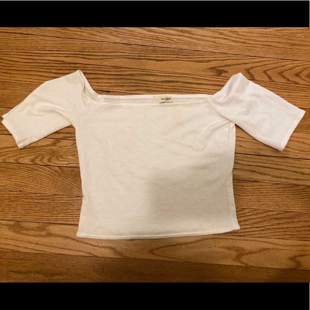 Wilfred Free White Cropped Top Small